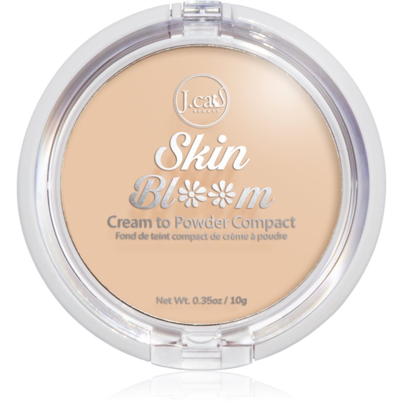 J.Cat Beauty Skin Bloom krémový kompaktný make-up pre plné krytie odtieň 105 Taupe 7.5 g