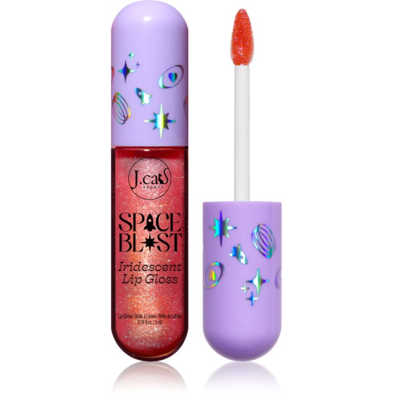 J.Cat Beauty Space Blast lesk na pery s meniacou sa farbou odtieň 104 Amber Polish 5 ml