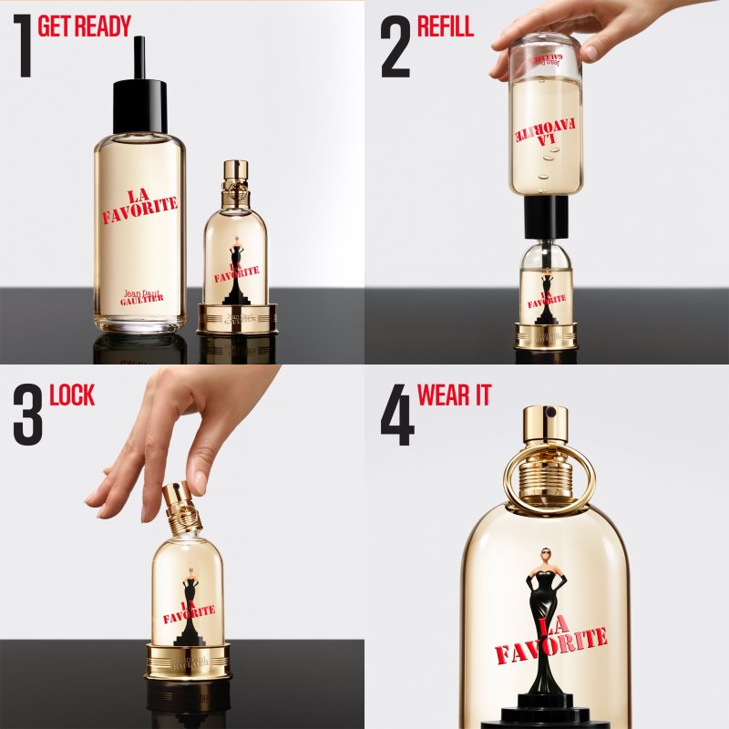 Jean Paul Gaultier La Favorite Eau de Parfum Recharge pour femme 200 ml - vue 5