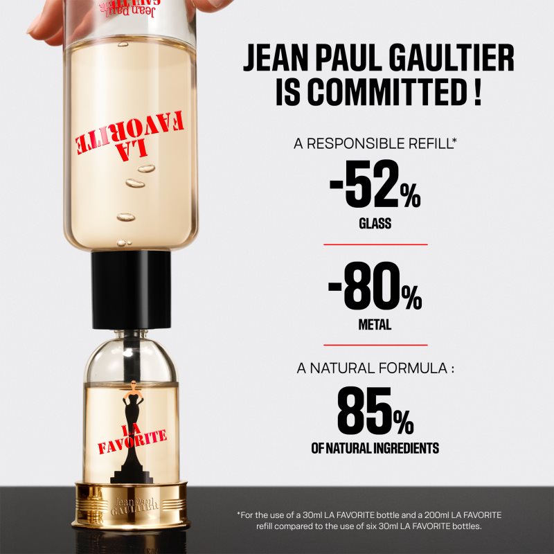 Jean Paul Gaultier La Favorite Eau de Parfum Recharge pour femme 200 ml - vue 6