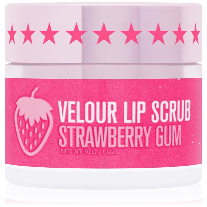E-shop Jeffree Star Cosmetics Velour Lip Scrub cukrový peeling na rty Strawberry Gum 30 g