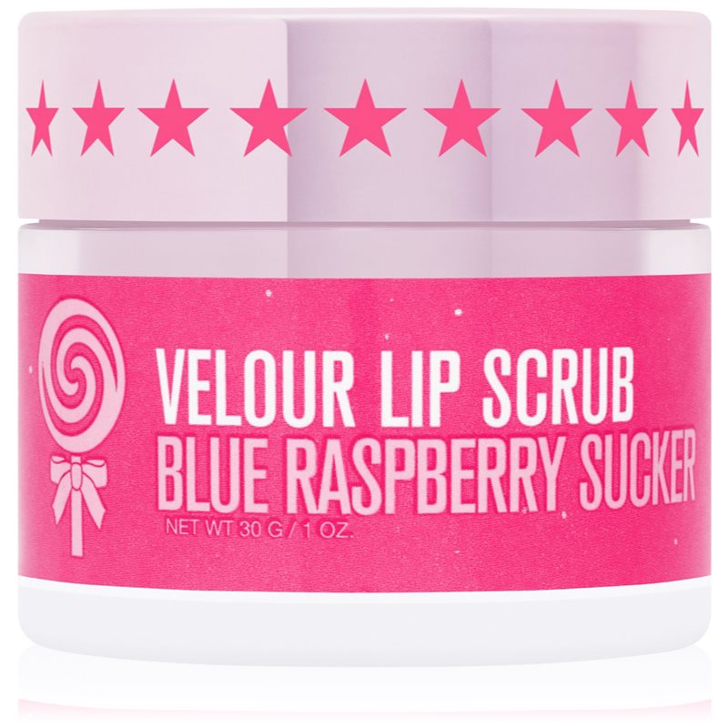 Jeffree Star Cosmetics Velour Lip Scrub cukrový peeling na rty Blue Raspberry Sucker 30 g