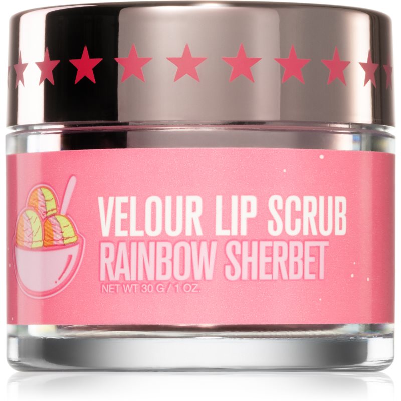 E-shop Jeffree Star Cosmetics Velour Lip Scrub cukrový peeling na rty Rainbow Sherbet 30 g
