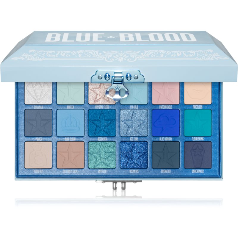 Jeffree Star Cosmetics Blue Blood paletka očných tieňov 18x1,5 g