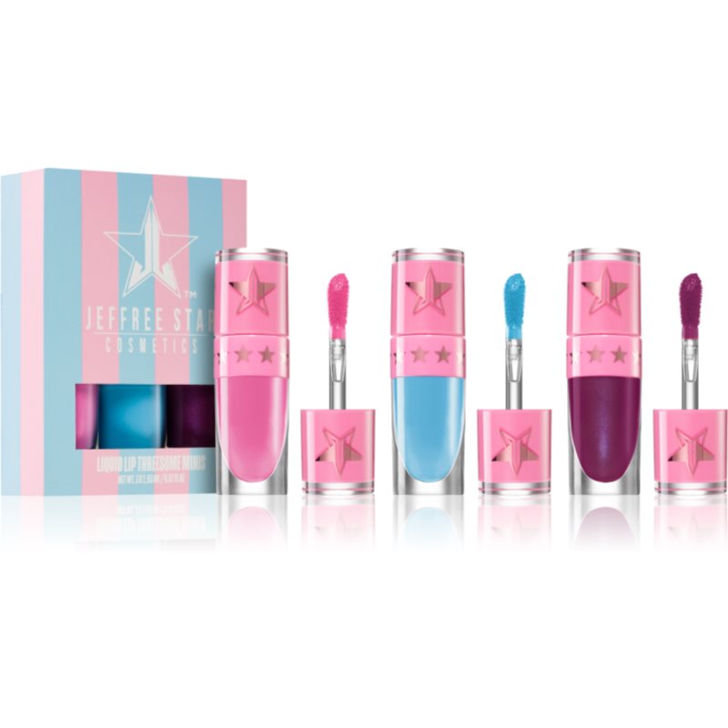 Jeffree Star Cosmetics Cotton Candy Mini Liquid Lip Threesome sada tekutých rtěnek