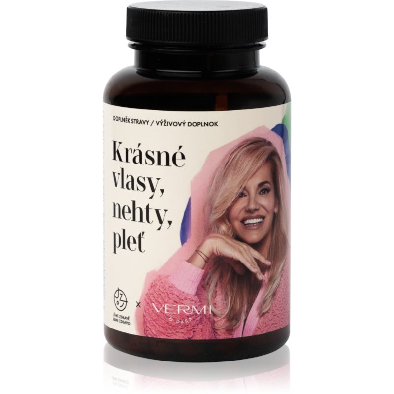 Jíme zdravě VERMI by Dara Krásné vlasy nehty pleť 60 kapslí