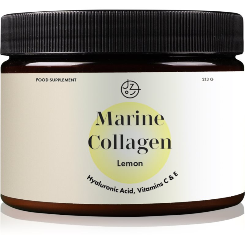 Jíme zdravě Prémiový kolagen s kyselinou hyaluronovou a vitamíny C a E hydrolyzovaný kolagen s kyselinou hyaluronovou příchuť Lemon 213 g