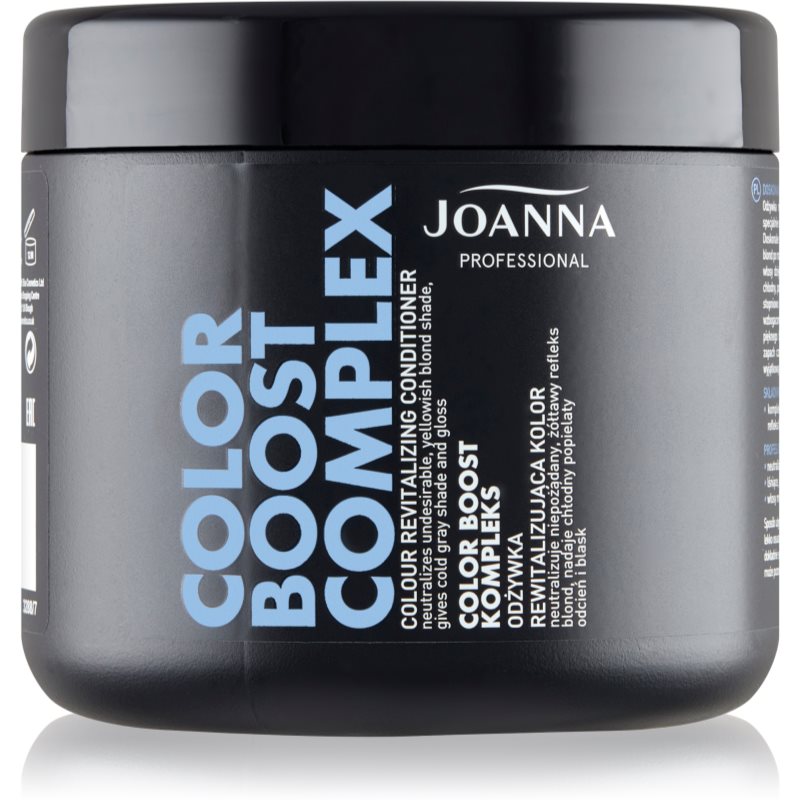 Joanna Professional Color Boost Complex відновлюючий кондиціонер для освітленого та сивого волосся 500 гр