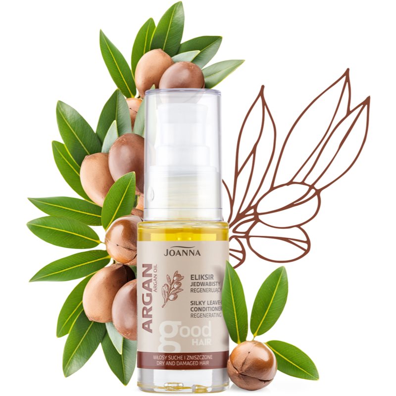 Joanna Argan Oil leöblítést nem igénylő regeneráló kondicionáló száraz és sérült hajra 25 ml termék 2. képe