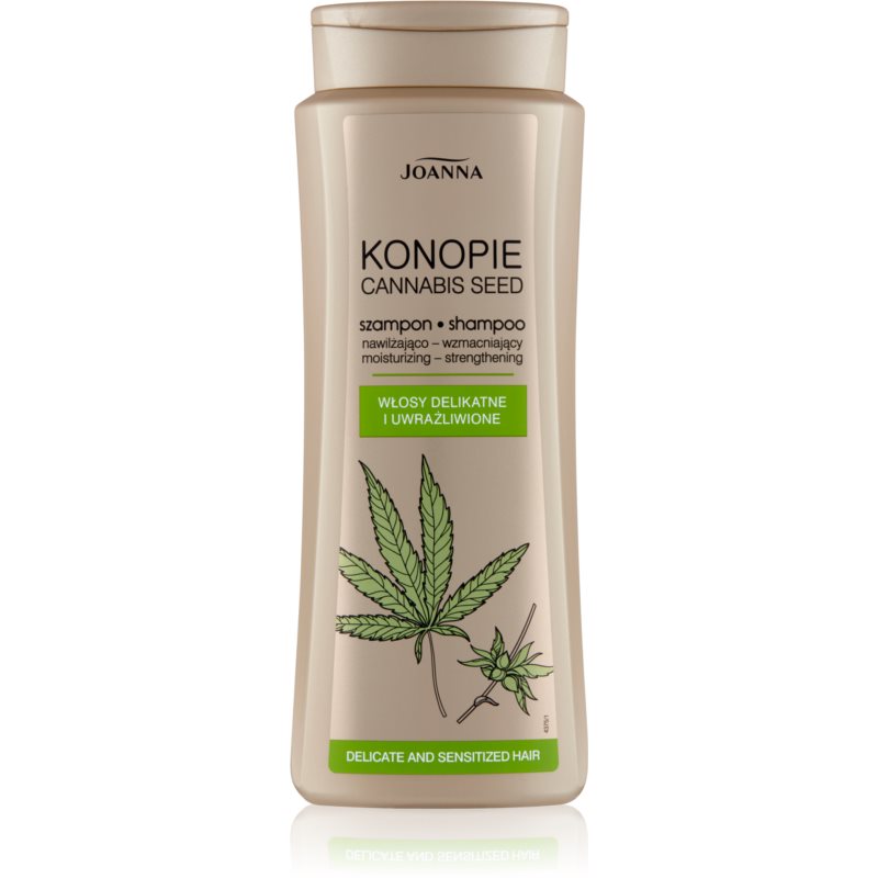 E-shop Joanna Cannabis posilující šampon pro jemné a poškozené vlasy 400 ml