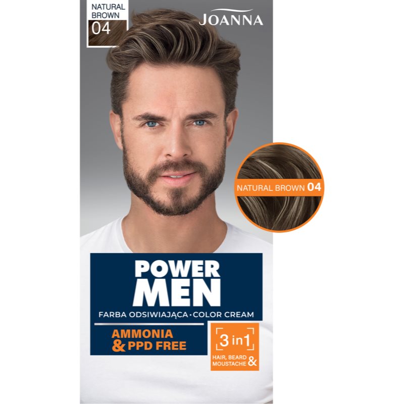 Joanna Power Men фарба для волосся для чоловіків відтінок Natural Brown