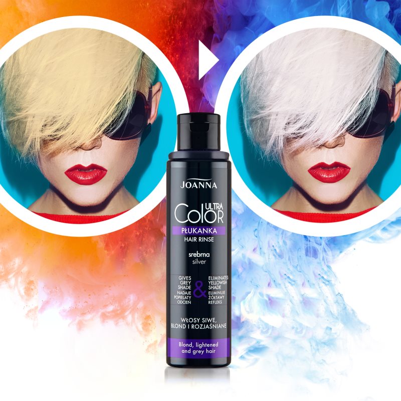 Joanna Ultra Color тонуюча фарба для волосся відтінок Silver Blond 100 гр