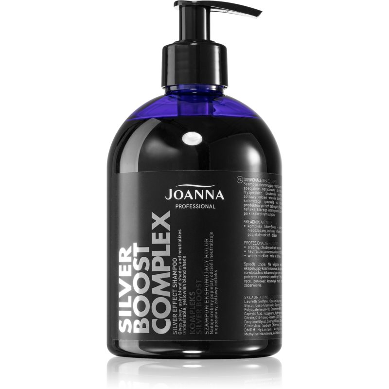 Joanna Silver Boost Complex purple shampoo neutralising yellow tones 500 g
