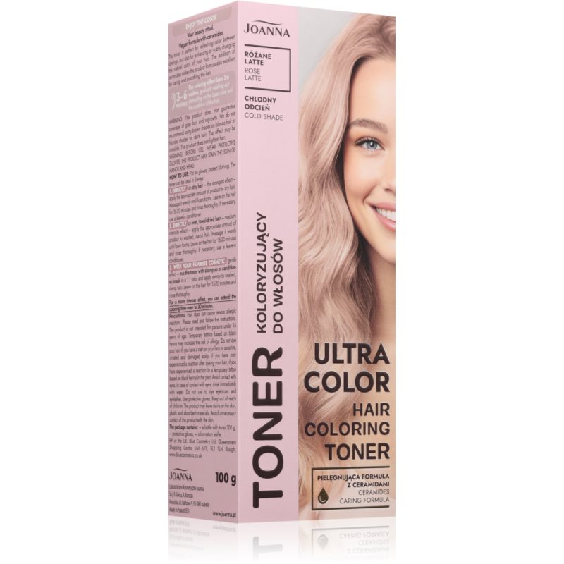 Joanna Ultra Color barevný toner odstín Rose Latte 100 g