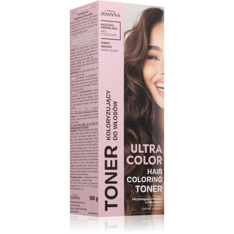 Joanna Ultra Color barevný toner odstín Milk Chocolate 100 g