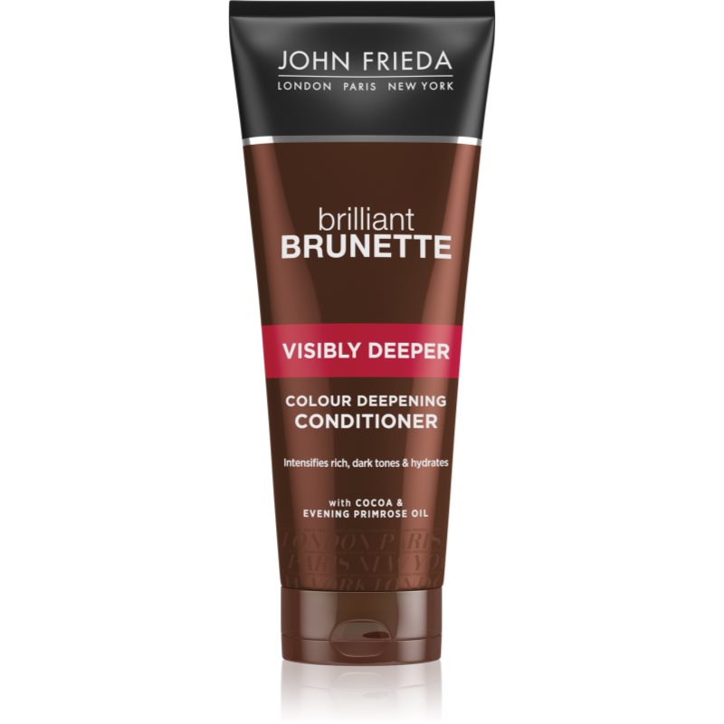 

John Frieda Brilliant Brunette Visibly Deeper зволожуючий кондиціонер для захисту кольору для темного волосся