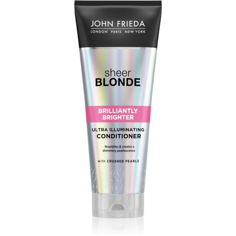 

John Frieda Sheer Blonde Brilliantly Brighter кондиціонер для відновлення блонд барви волосся з перламутровим блиском