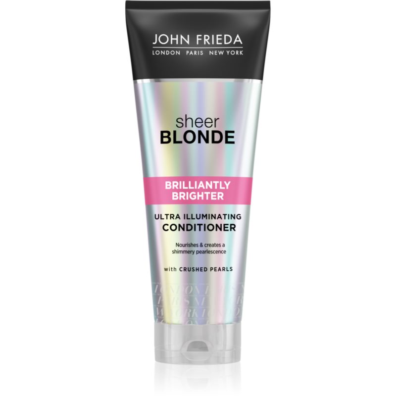 

John Frieda Sheer Blonde Brilliantly Brighter кондиціонер для відновлення блонд барви волосся з перламутровим блиском