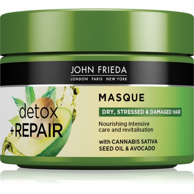 John Frieda Detox & Repair mascarilla desintoxicante para cabello maltratado o dañado 250 ml