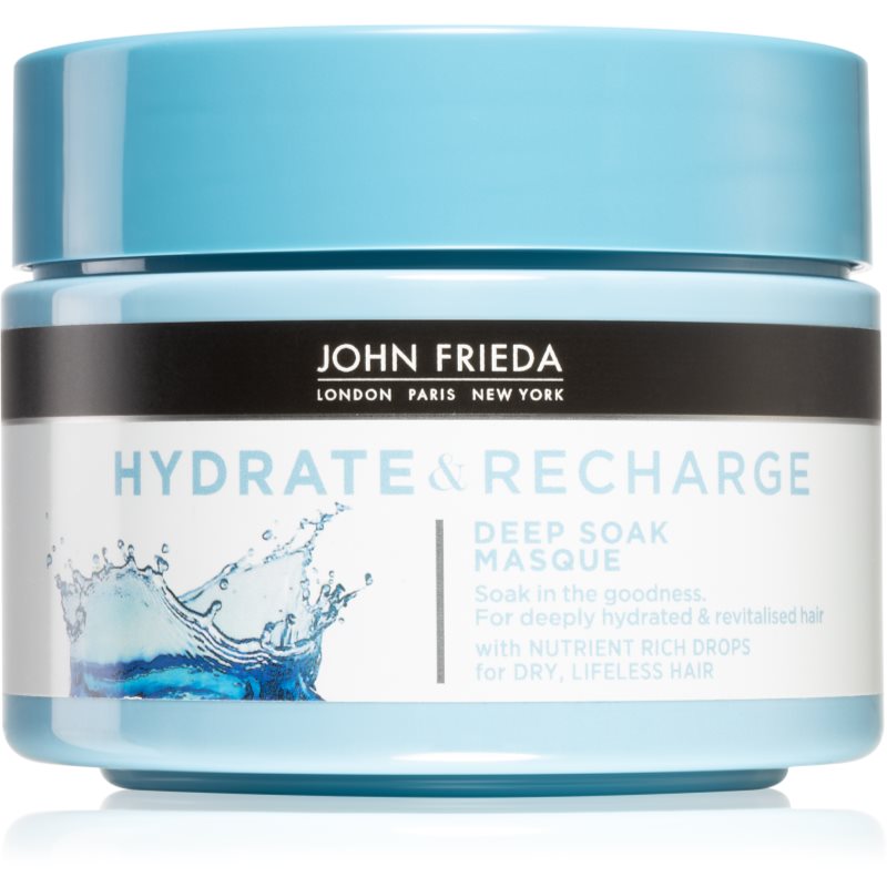 John Frieda Hydra & Recharge drėkinamoji kaukė sausiems ir normaliems plaukams 250 ml