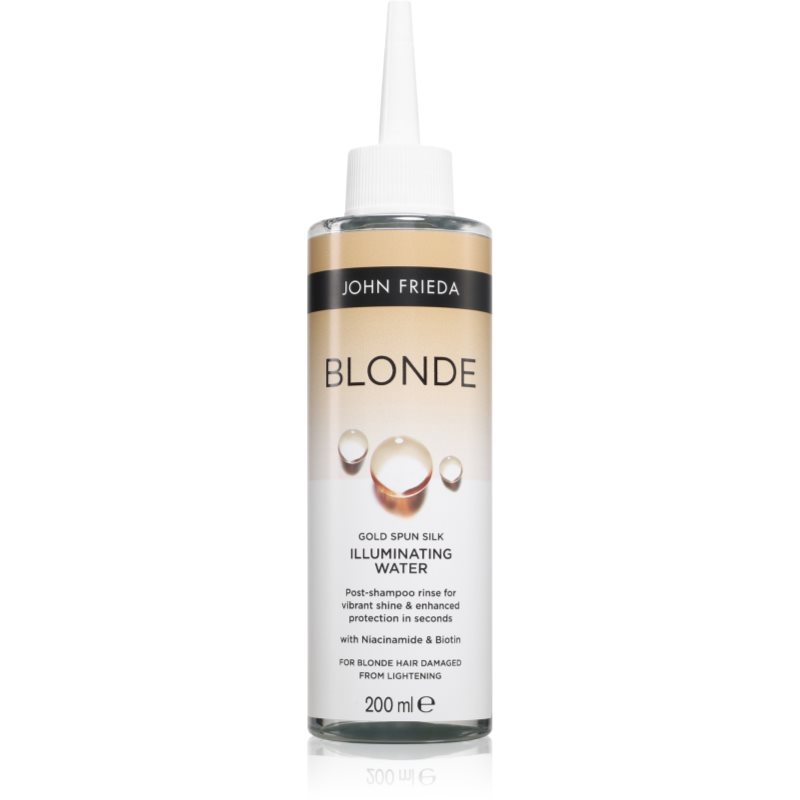 John Frieda Blonde Gold Spun Silk Illumintaing Water pielęgnacja rozjaśniająca do włosów blond 200 ml