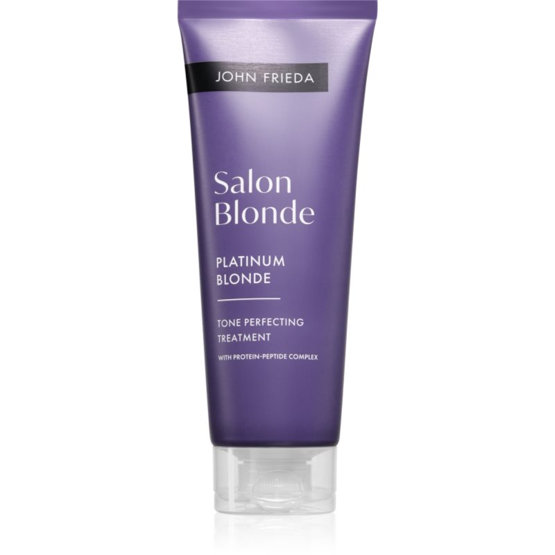 John Frieda Salon Blonde Tone Perfecting Treatment tónovací krém pro zvýraznění barvy vlasů odstín Platinum Blonde 120 ml