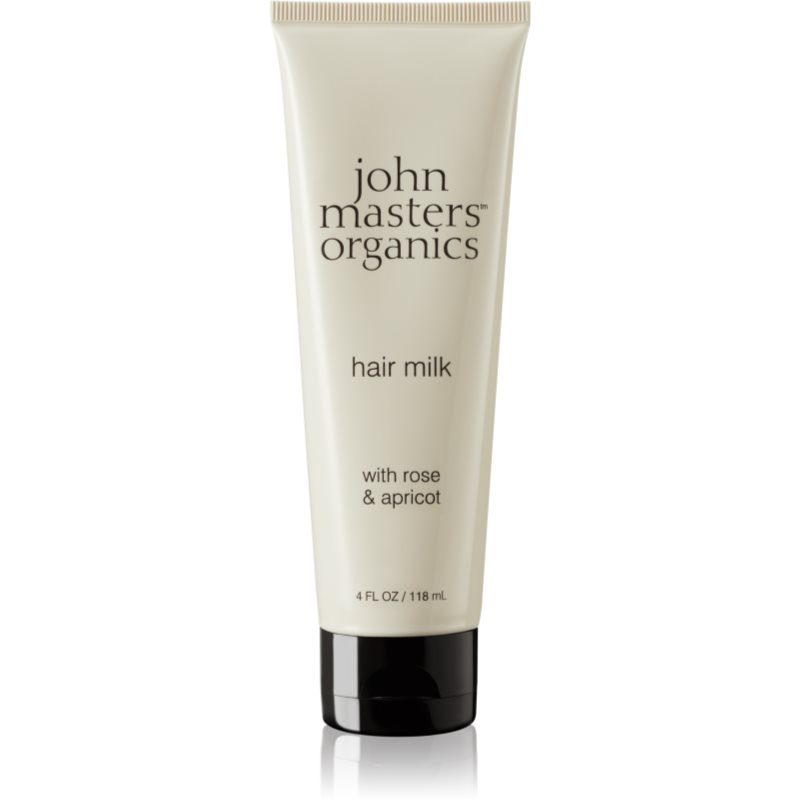 John Masters Organics Rose & Apricot nenuplaunamasis losjonas sausiems plaukų galiukams 118 ml