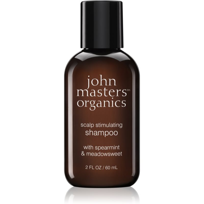 John Masters Organics Scalp Stimulating Shampoo Spearmint & Meadowsweet стимулюючий шампунь для рідкого волосся 60 мл