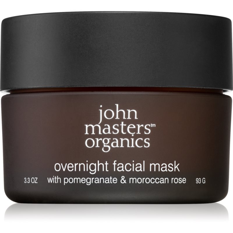 John Masters Organics Pomegranate & Moroccan Rose rozjasňující noční maska 93 g