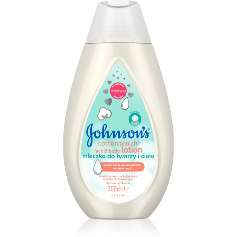 Johnson's® Cottontouch loțiune hidratantă pentru corp și față pentru nou-nascuti si copii 300 ml