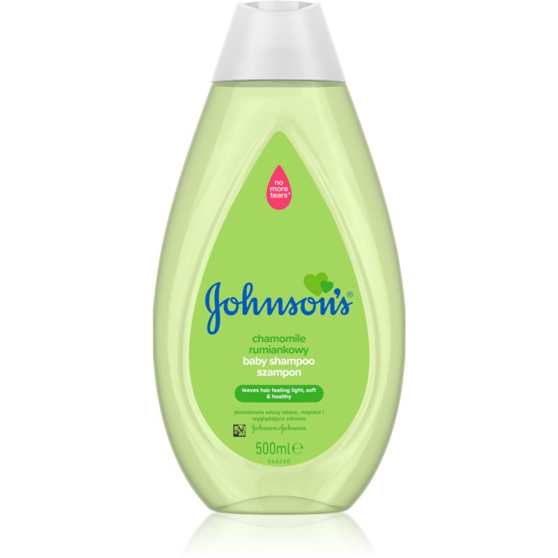 Johnson's® Wash and Bath șampon fin, pentru nou-născuți și copii cu musetel 500 ml