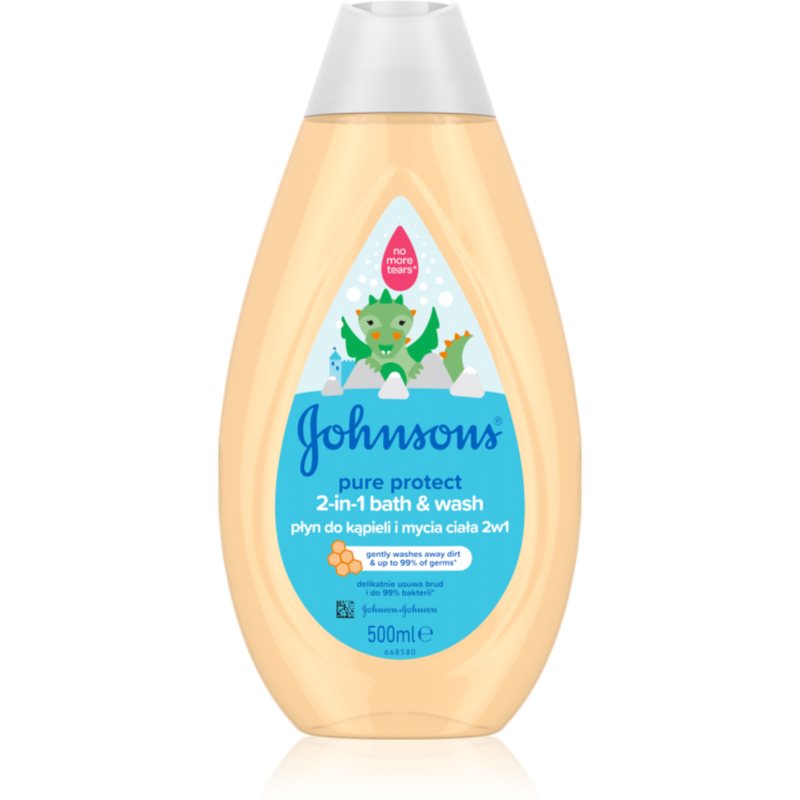 Johnson's® Wash and Bath dušo ir vonios želė vaikams „Du viename“ 500 ml