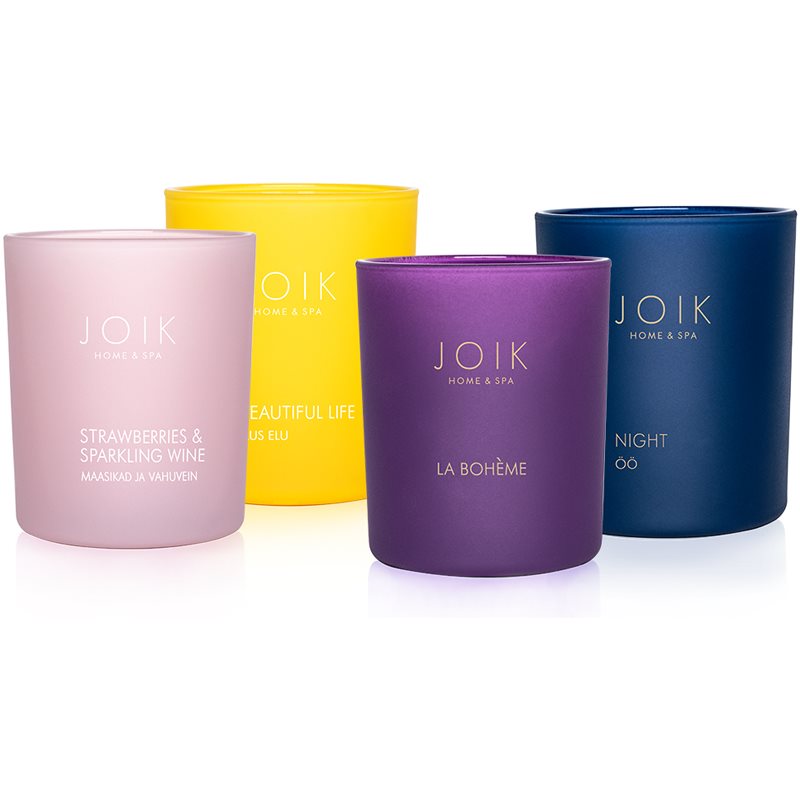 JOIK Home & Spa Strawberries & Sparkling Wine Scented Candle 150 G