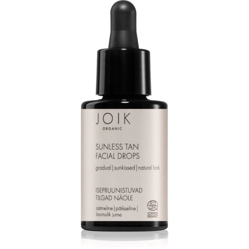 JOIK Organic Sunless Tan samoopalovací kapky na obličej 30 ml