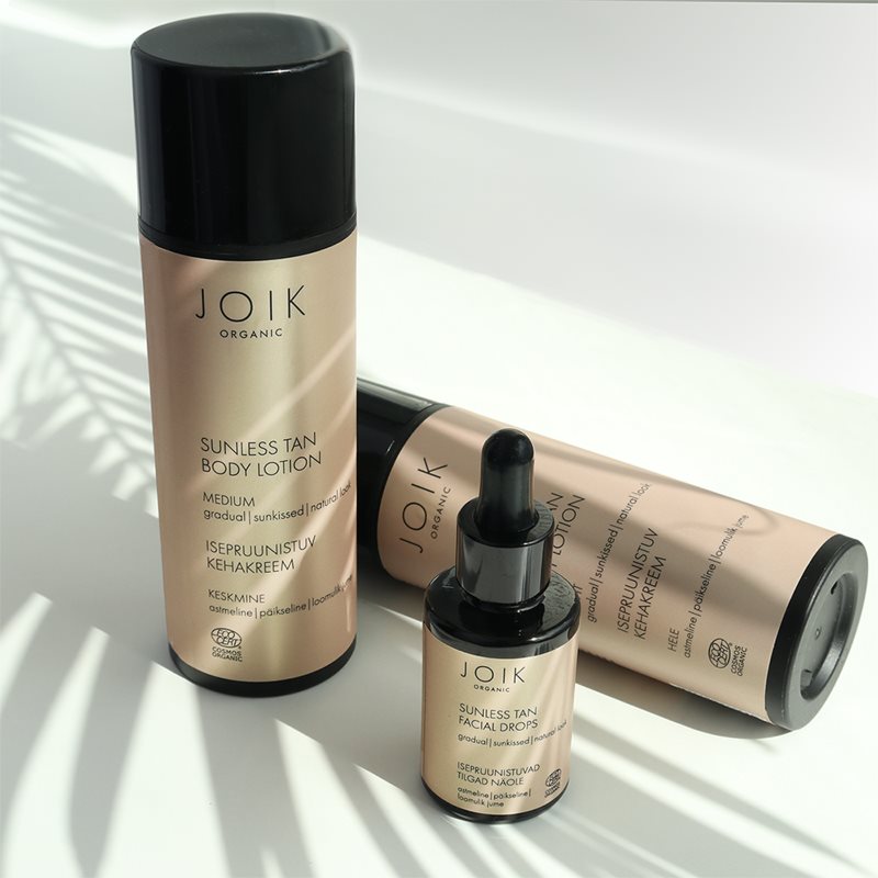 JOIK Organic Sunless Tan краплі для автозасмаги для обличчя 30 мл