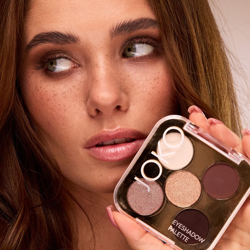 JOKO Eyeshadow Palette paleta očních stínů 5 barev odstín Smoky Nude 7 g (obrázek 3)