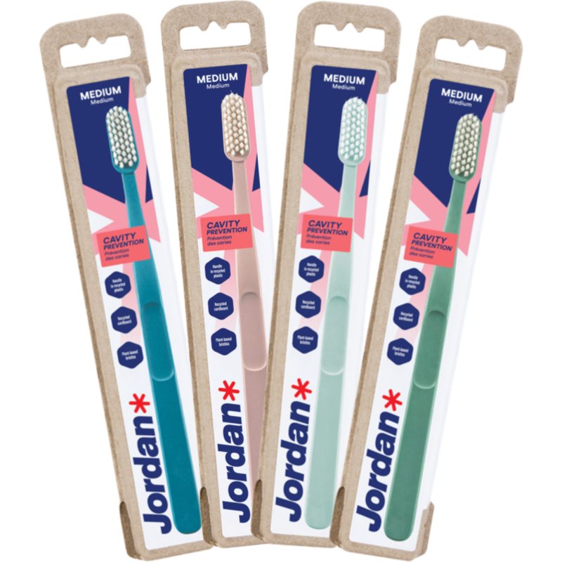 Jordan Clean Smile Care Tandbørste Medium Assorteret - vue 3