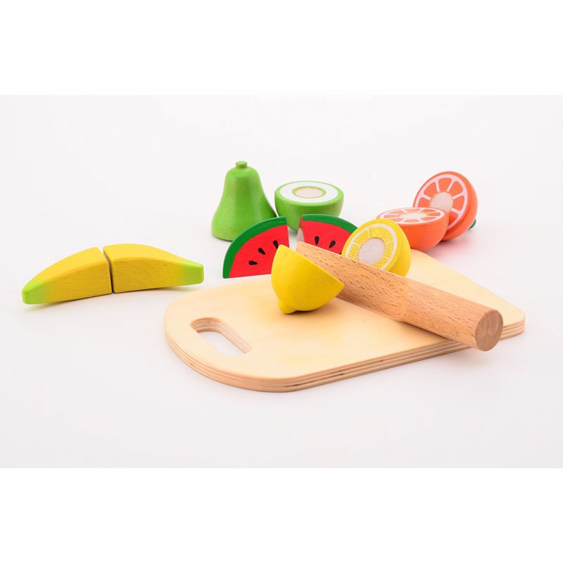 Jouéco Cutting Fruit Fruit Cutting Toy Wooden 36 M+ 14 Pc
