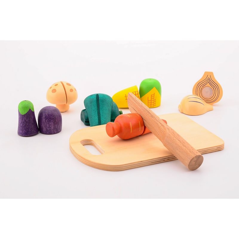 Jouéco Cutting Vegetables Vegetables Cutting Toy Wooden 36 M+ 14 Pc