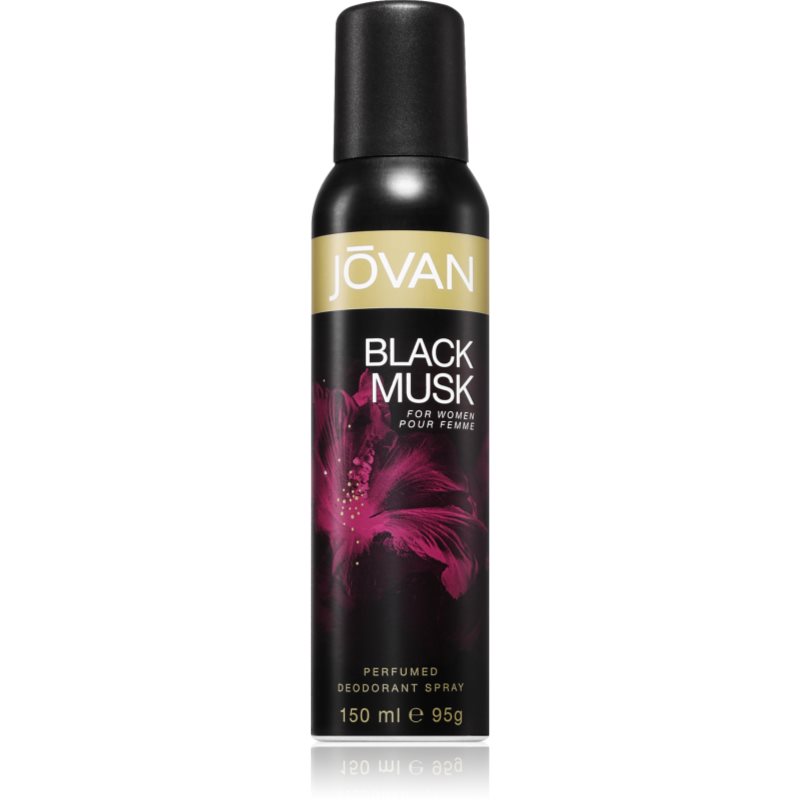 Jovan Black Musk deodorant with fragrance for women 150 ml