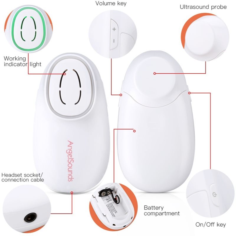 Jumper Medical AngelSounds JPD-100S9 домашній УЗД-пристрій для вагітних матусь 1 кс