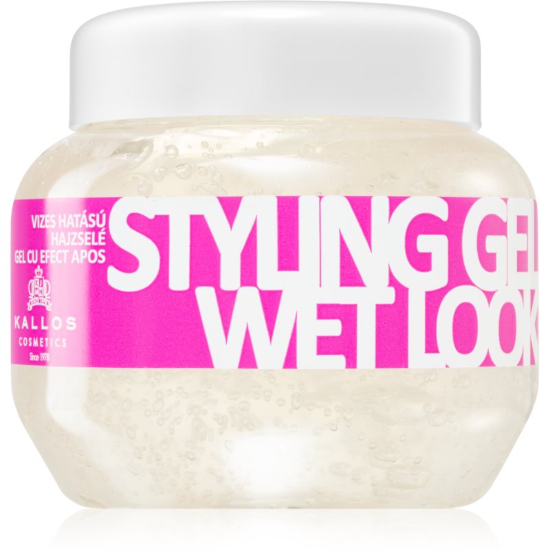 Kallos Styling Gel Wet Look gel za lase z mokrim učinkom ultra močna fiksacija 275 ml