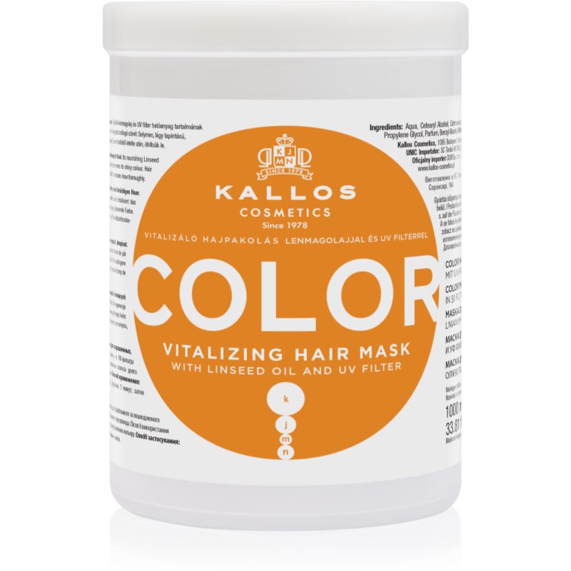 Kallos KJMN Professional Color Maske für gefärbtes Haar Farbenmix 1000 ml