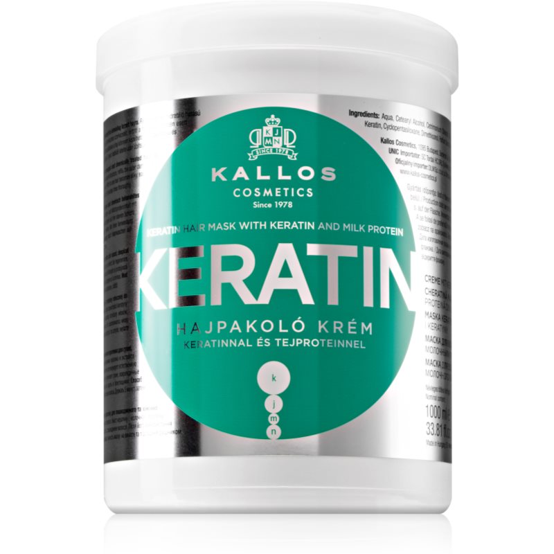 Kallos Keratin Maske für die Haare mit Keratin 1000 ml