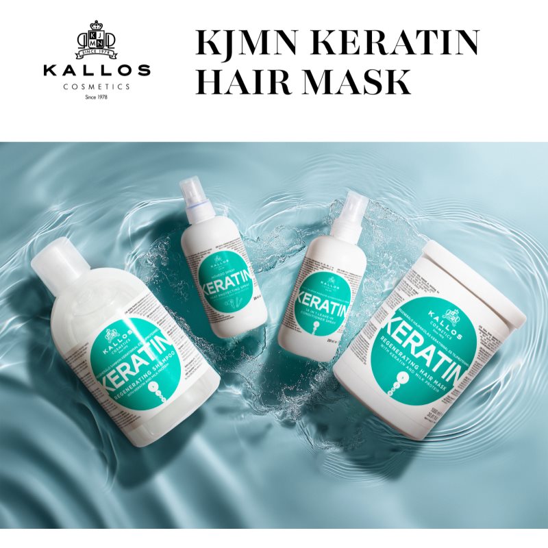Kallos KJMN Professional Keratin maska na vlasy s keratínom 1000 ml (obrázok 6)