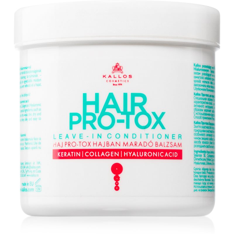 Kallos Hair Pro-Tox regenerator bez ispiranja za suhu i oštećenu kosu 250 ml