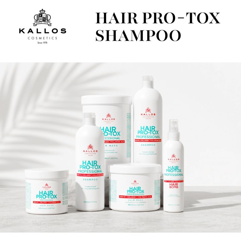 Kallos Hair Pro-Tox šampón s keratínom pre suché a poškodené vlasy 500 ml (obrázok 6)