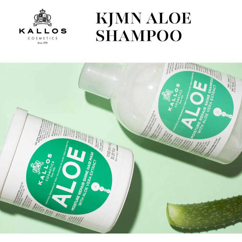 Kallos KJMN Professional Aloe obnovujúci šampón s aloe vera 1000 ml (obrázok 6)