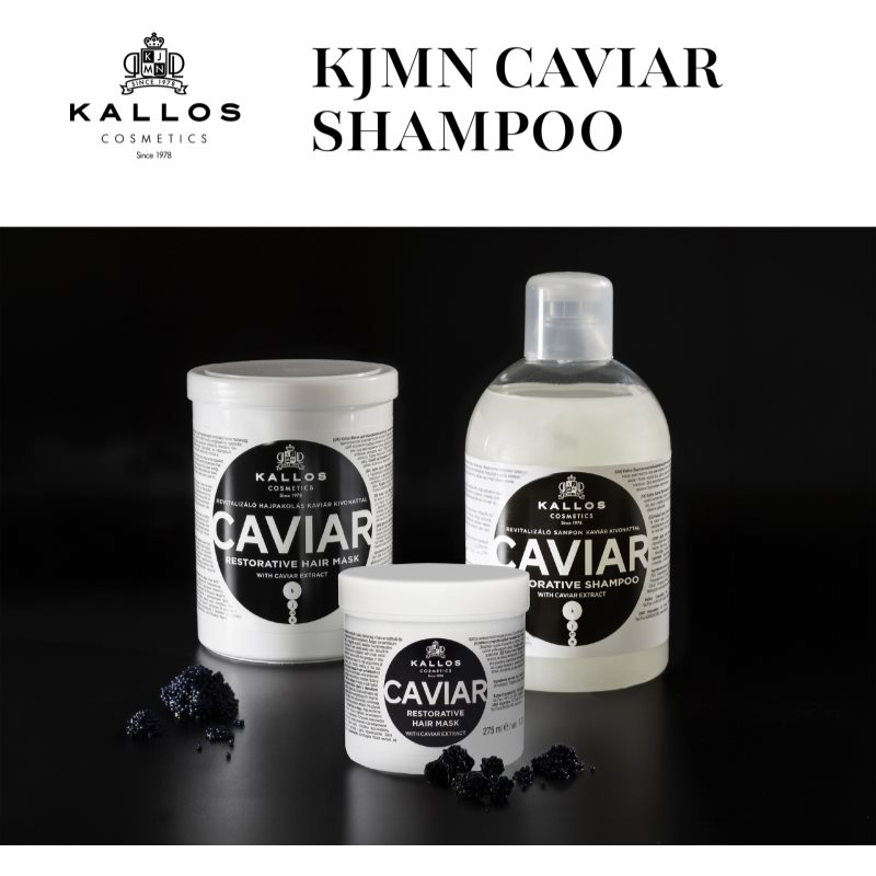 Kallos KJMN Professional Caviar obnovujúci šampón s kaviárom 1000 ml (obrázok 5)