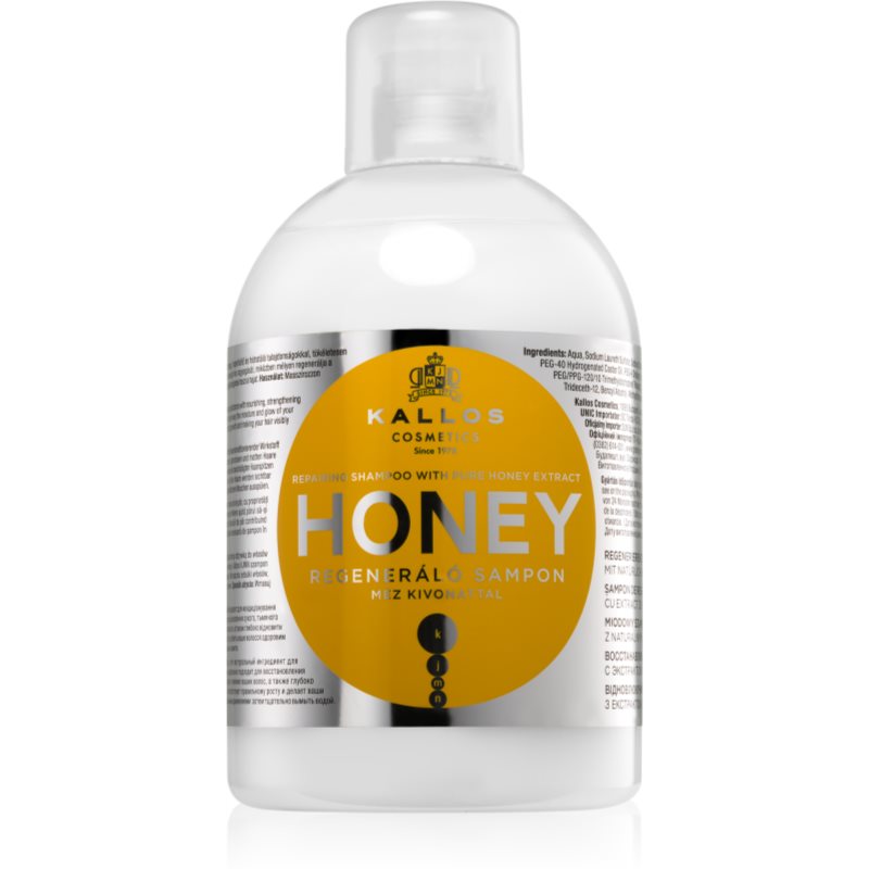 Kallos Honey hidratantni i revitalizirajući šampon za suhu i oštećenu kosu 1000 ml